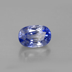 Safira azul natural 2,42ct, corte oval, VVS-VS