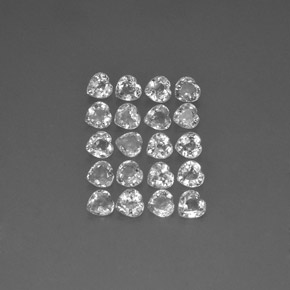 Pedras preciosas de safira multicolorido natural de  ct, formato de coração, VVS-VS