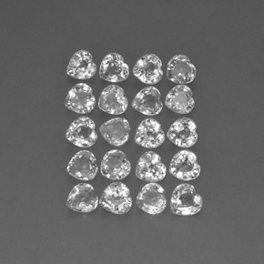 Pedras preciosas de safira multicolorido natural de  ct, formato de coração, VVS-VS