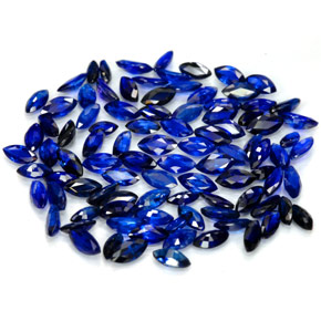 Pedras preciosas de safira azul natural de  ct, marquise, VVS-VS