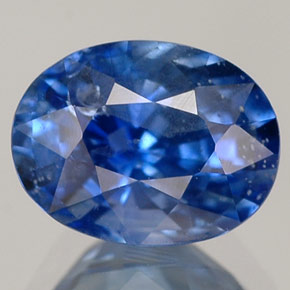 Safira azul natural 1,78ct, corte oval, VS-SI