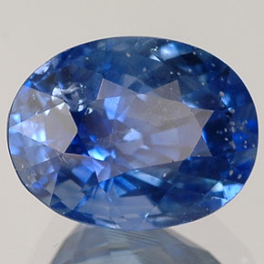 Safira azul natural 1,78ct, corte oval, VS-SI