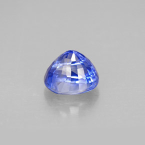Safira azul natural 1,55ct, corte oval, VS