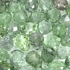 Pedras preciosas de safira verde natural de  ct, briolete, VS