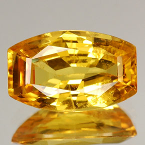 Safira amarelo natural 2,06ct, forma extravagante, VS-SI