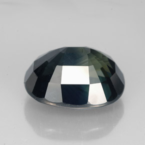 Safira azul natural 8,42ct, corte oval, VVS