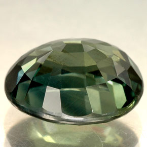 Safira verde natural 5,04ct, corte oval, VVS-VS