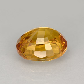 Safira amarelo natural 2,49ct, corte oval, VS-SI