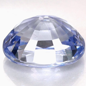 Safira azul natural 4,76ct, corte oval, IF