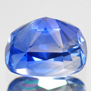 Safira azul natural 1,92ct, almofada cortada, VS-SI