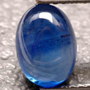 Safira azul natural 2,31ct, transparente, transparente/translúcido
