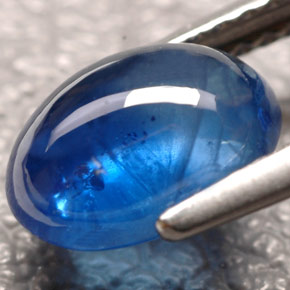 Safira azul natural 2,31ct, transparente, transparente/translúcido