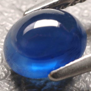 Safira azul natural 1,90ct, transparente, transparente/translúcido