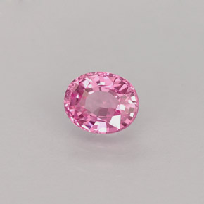 Safira rosa natural 0,58ct, corte oval, VS
