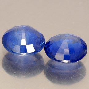 Pedras preciosas de safira azul natural de  ct, corte redondo, VS-SI