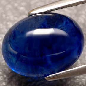 Safira azul natural 5,88ct, transparente, transparente/translúcido