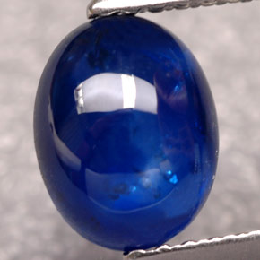 Safira azul natural 1,83ct, transparente, transparente/translúcido