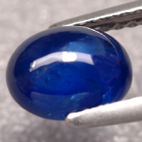 Safira azul natural 1,83ct, transparente, transparente/translúcido