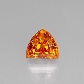 Safira laranja natural 0,98ct, forma extravagante, VS
