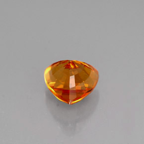 Safira laranja natural 0,98ct, forma extravagante, VS