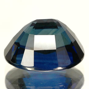 Safira azul natural 5,09ct, corte oval, IF