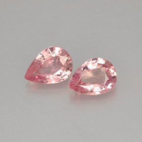 Pedras preciosas de safira rosa natural de  ct, formato de pêra, VS