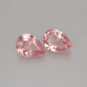 Pedras preciosas de safira rosa natural de  ct, formato de pêra, VS