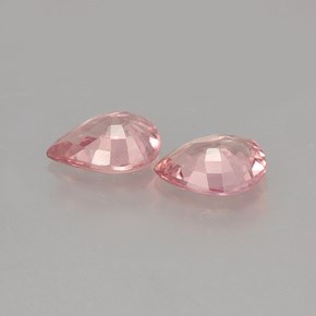 Pedras preciosas de safira rosa natural de  ct, formato de pêra, VS
