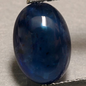 Safira azul natural 1,90ct, transparente, transparente/translúcido
