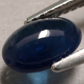 Safira azul natural 1,90ct, transparente, transparente/translúcido