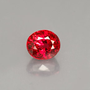 Safira laranja natural 0,99ct, corte oval, VS