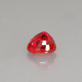 Safira laranja natural 0,99ct, corte oval, VS