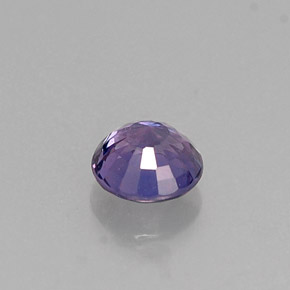 Safira violeta natural 0,40ct, corte redondo, VVS-VS