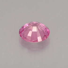 Safira rosa natural 0,39ct, corte redondo, VS