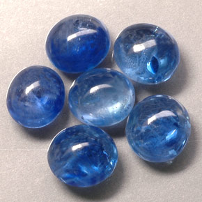 Pedras preciosas de safira azul natural de  ct, transparente, transparente/translúcido