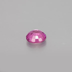 Safira rosa natural 0,48ct, corte redondo, VVS