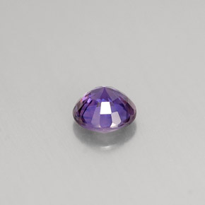 Safira violeta natural 0,52ct, corte redondo, VS-SI