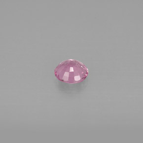 Safira rosa natural 0,54ct, corte redondo, VS-SI