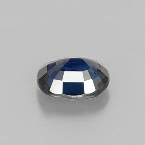 Safira azul natural 0,85ct, corte oval, VS