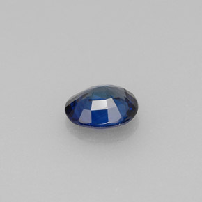 Safira azul natural 0,79ct, corte oval, VS