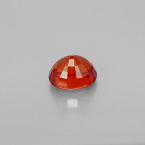 Safira laranja natural 1,19ct, corte oval, VVS-VS