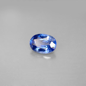 Safira azul natural 1,15ct, corte oval, VS
