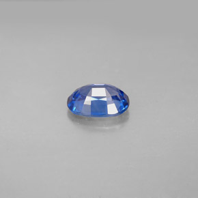 Safira azul natural 1,15ct, corte oval, VS