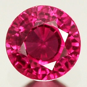 Safira rosa natural 0,40ct, corte redondo, VS