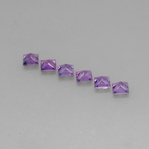 Pedras preciosas de safira violeta natural de  ct, quadrado, VVS-VS