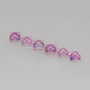 Pedras preciosas de safira violeta natural de  ct, quadrado, VVS-VS