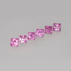 Pedras preciosas de safira violeta natural de  ct, quadrado, VVS-VS