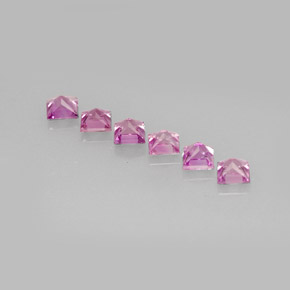 Pedras preciosas de safira violeta natural de  ct, quadrado, VVS-VS