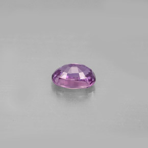 Safira violeta natural 0,77ct, corte oval, VVS-VS