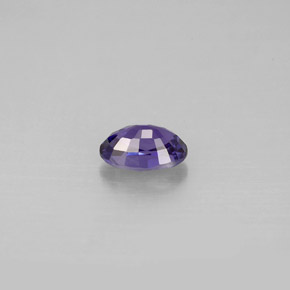 Safira violeta natural 0,65ct, corte oval, VVS-VS